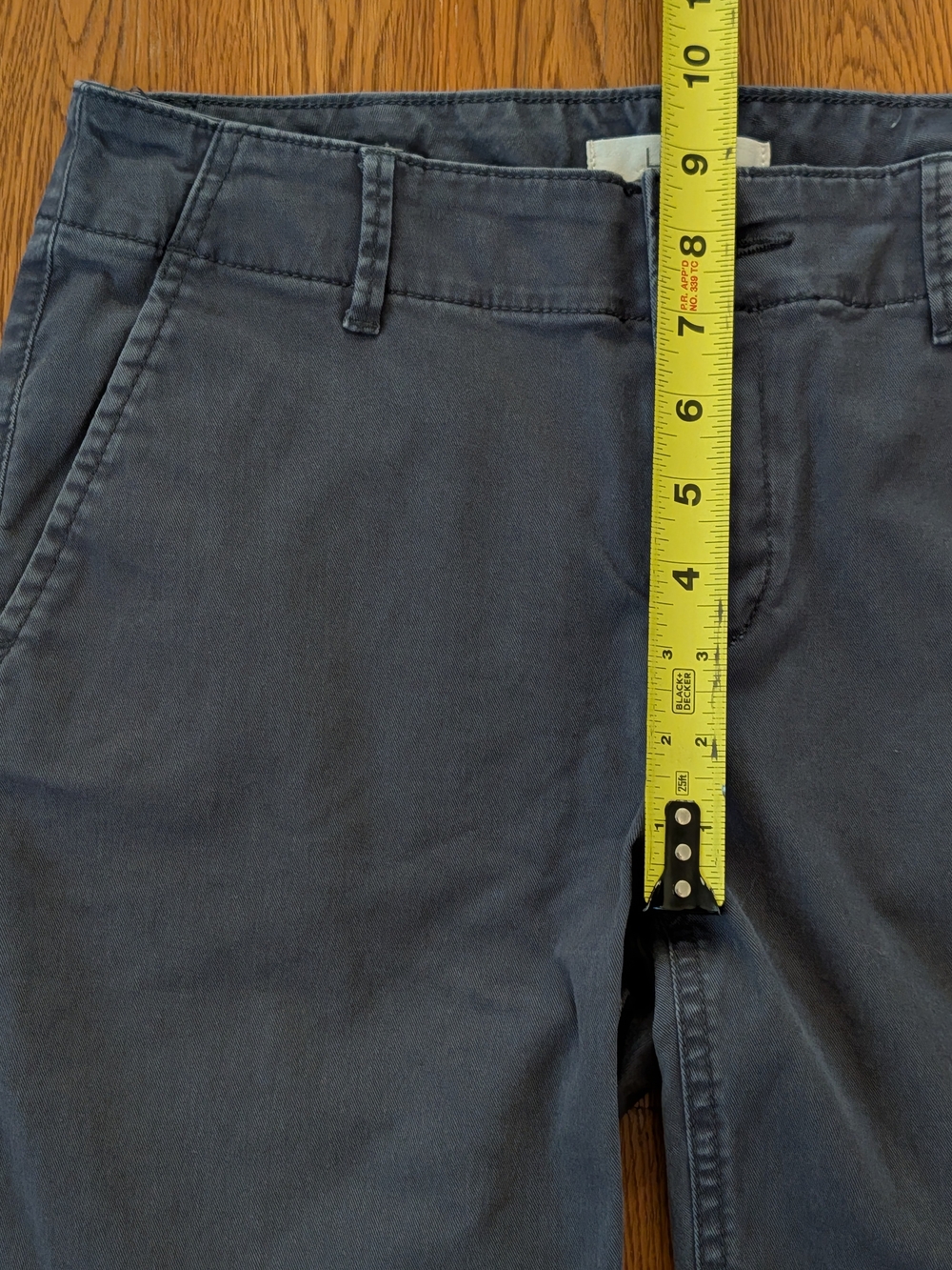 LOFT Petites Gray Slim Cropped Mid Rise Chino Pants - Picture 12 of 13